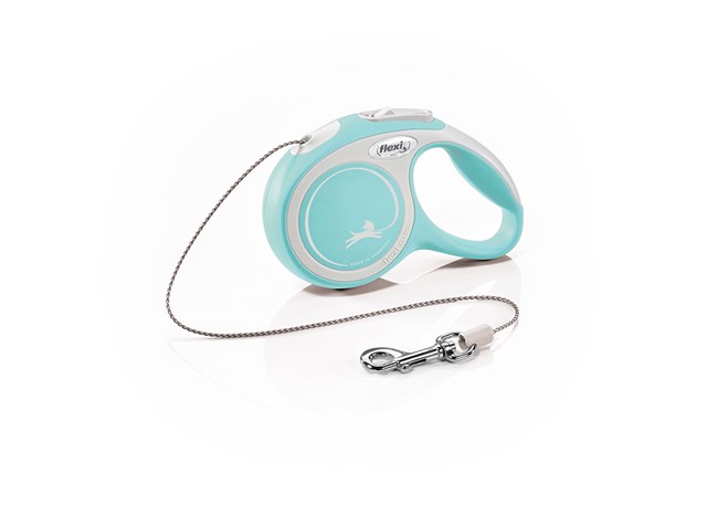 Flexi New Comfort Kobbel Med Snøre 3 m - Lyseblå