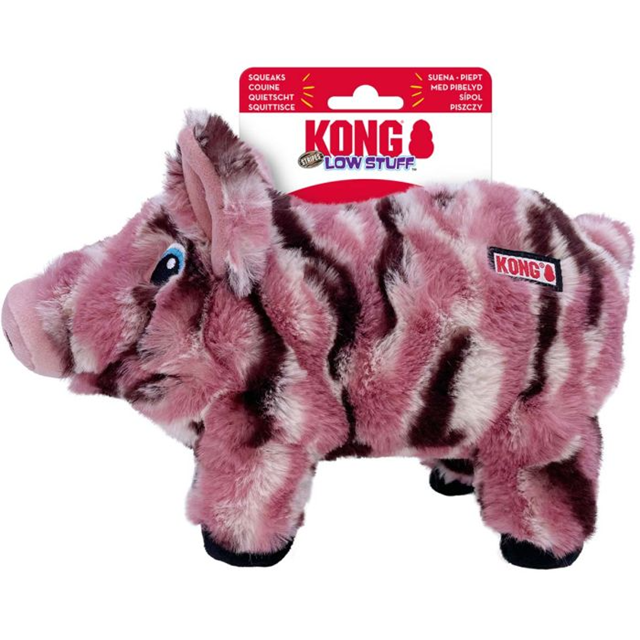 Kong Low Stuff Stripes Pig