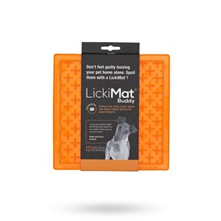 Lickimat Buddy Hundeskål/ Slikkematte Oransje 28x28