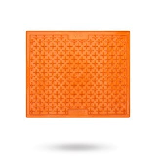 Lickimat Buddy Hundeskål/slikkematte Oransje 30,5x25,5 Cm