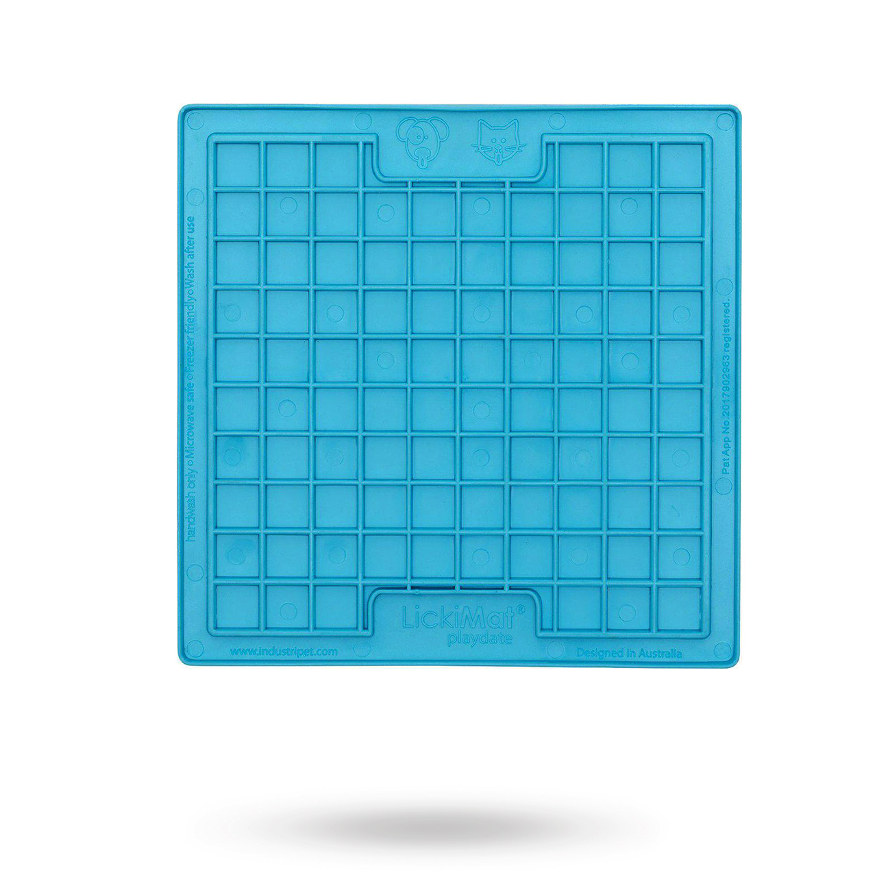 Lickimat Playdate light blue 20x20 cm - Rask levering & 14 dagers åpent ...