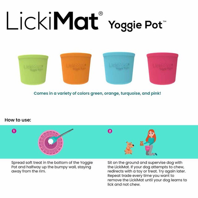 Lickimat Yoggie Pot - Lyseblå