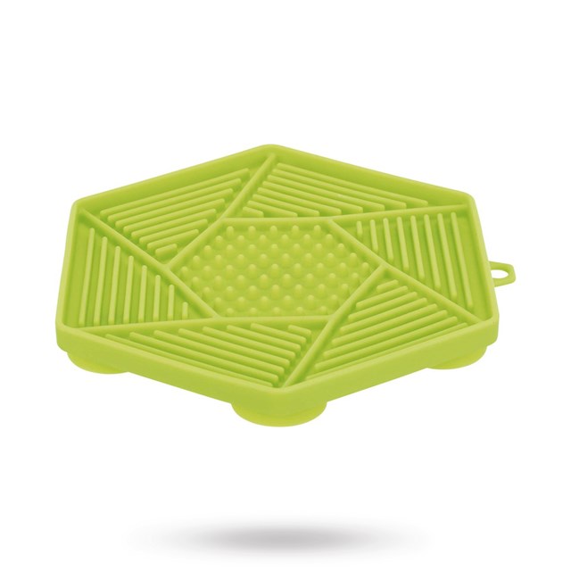 Lick'n'Snack Lick mat with suction cup - Green