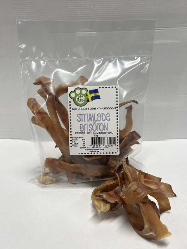 My Treat Svenske Strimlede Griseører 150g