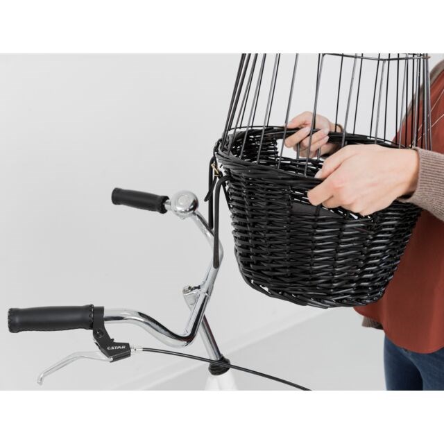 Sykkelkurv Til Styret Gitter Sort Pil