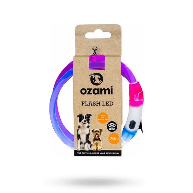 Ozami Flash Vanntett LED Halsbånd – Flerfarget