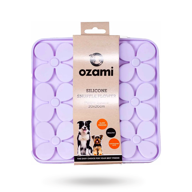 Ozami Silicone Snuffle Flower Purple Square 20x20 cm