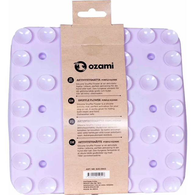 Ozami Silicone Snuffle Flower Purple Square 20x20 cm