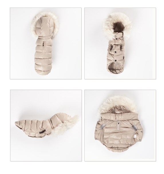 Puppy Angel Trim Down Padding Hood Vest