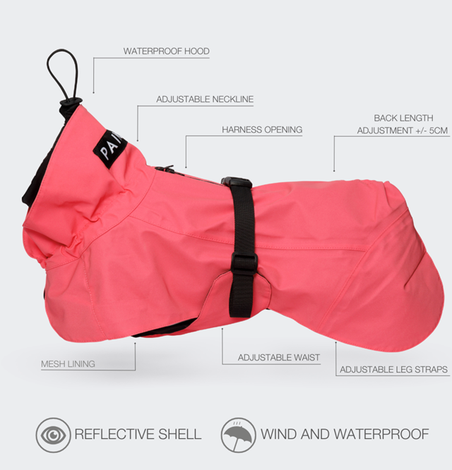 Paikka Visibility Raincoat - Hot Pink