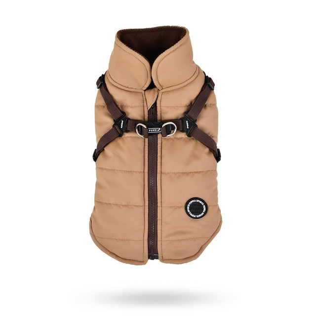 Mountaineer II Beige - Fôret Hundedekken med Integrert Sele