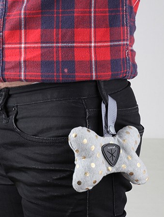 MODERN DOTTY Grey - Hundeposeholder