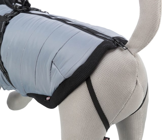 Pontis Dog Coat with integrated harness - Grey