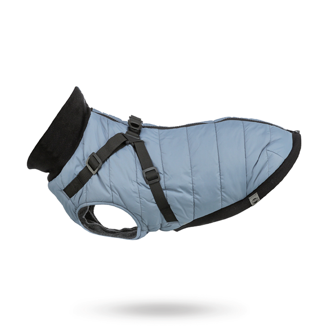 Pontis Hundedekke med integrert sele – Blå/Grå