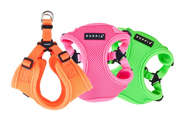 NEON SOFT Pink - Step-in Hundesele LARGE