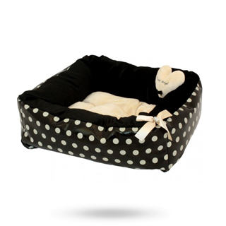 Polkadot Ease Bed - Blå Large