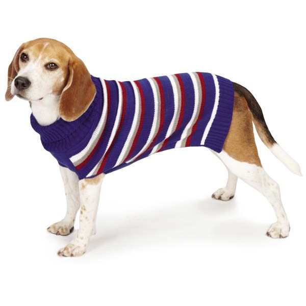 Strikket Genser Stripete Blå