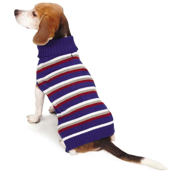 Strikket Genser Stripete Blå