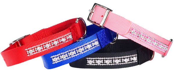 ESC Rhinestone Collar - Rød