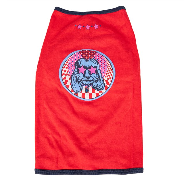 Rock N Roll Stars T-shirt Økologisk Rød