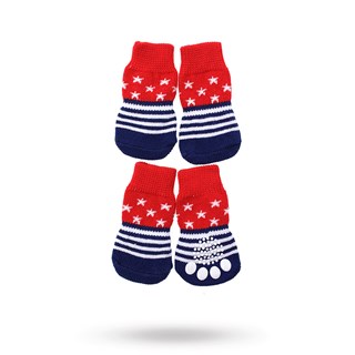 Stars & Stripes - Hundesokker Med Antiskli