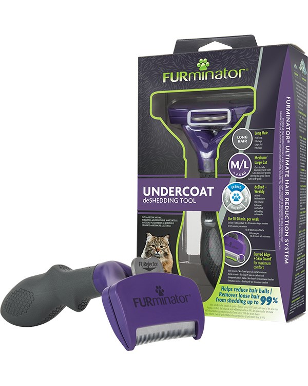 Furminator DeShedding Tool For Katt - Kort pels