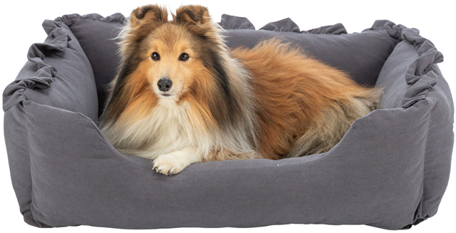 Trixie Amelie Rektangulær Hundeseng - Mørk grå