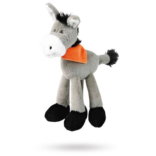 Esel 24 cm - Myk hundeleke med pip