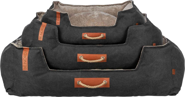 Trixie BE NORDIC Föhr Rektangulær Hundeseng - Svart/Sand
