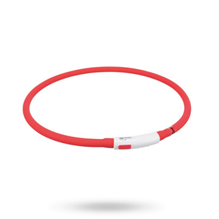Trixie Flash Light Ring Usb - Rød