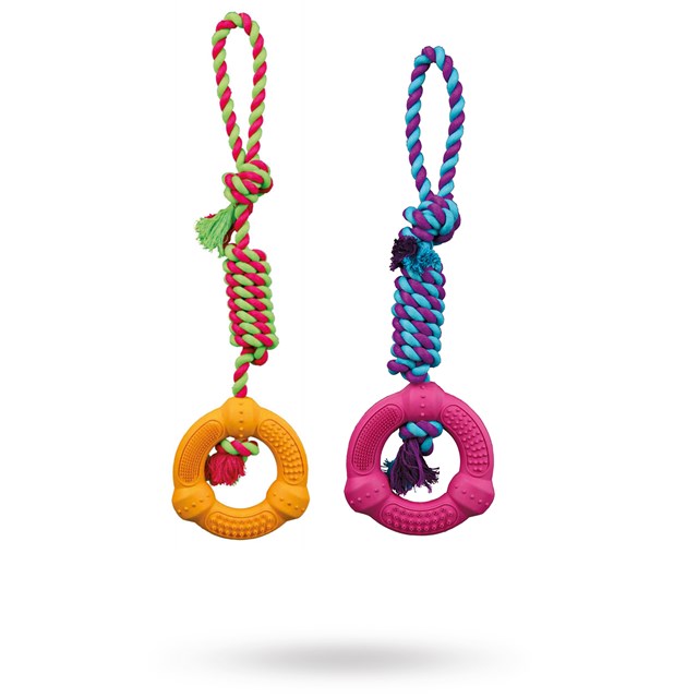 Flosstau med gummiring