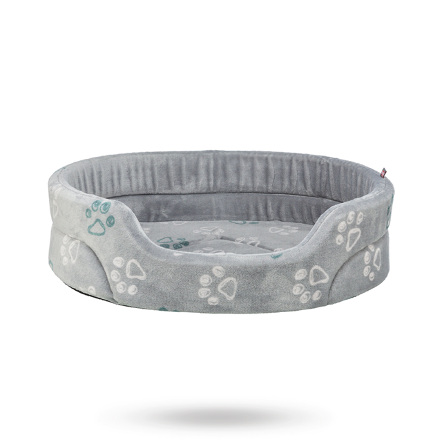 Jimmy Soft Hundeseng Oval – Lysegrå