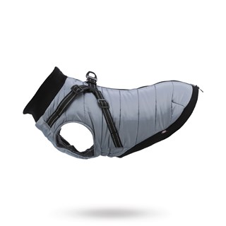 Pontis Dog Coat With Integrated Harness - Grey