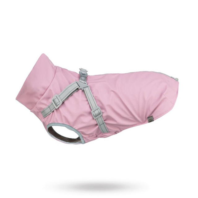 Trixie Pontis Regndekken med integrert sele – Rosa