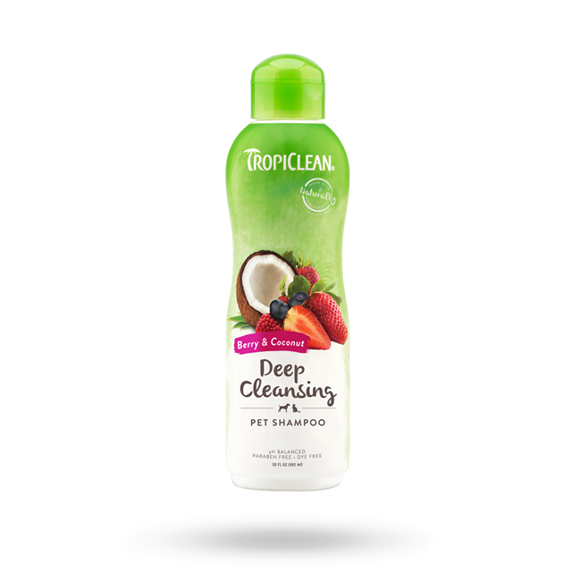 TropiClean Sjampo Deep Cleaning Berry Coconut 355ml