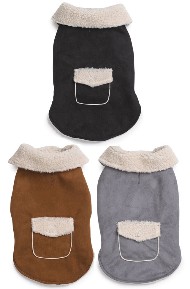 Classic Sherpa Jakke - Svart - Large