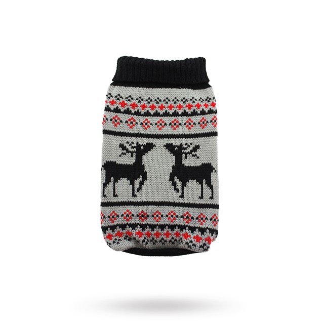 Nordic Reindeer - Strikket Hundegenser