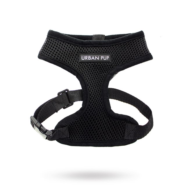 Jet Black Soft Mesh Hundesele