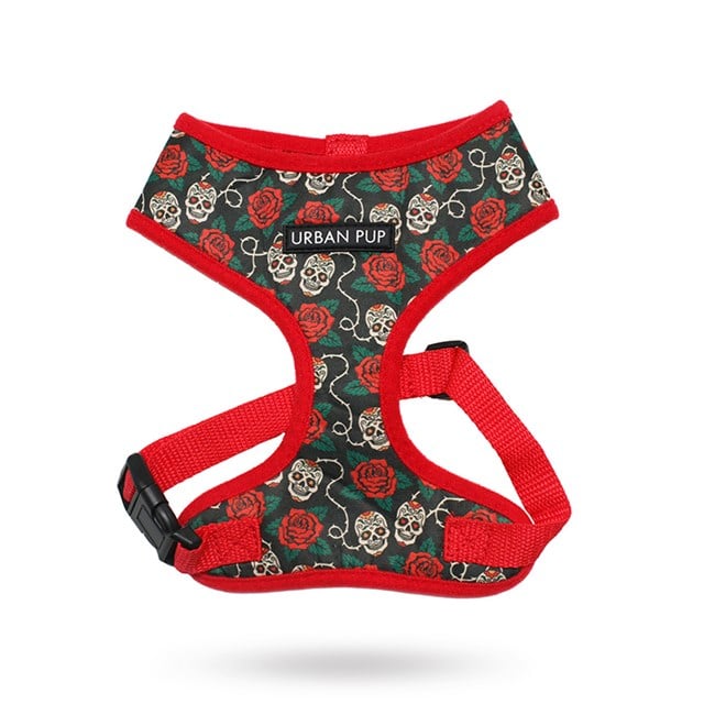 Hundesele med Hodeskaller og Roser