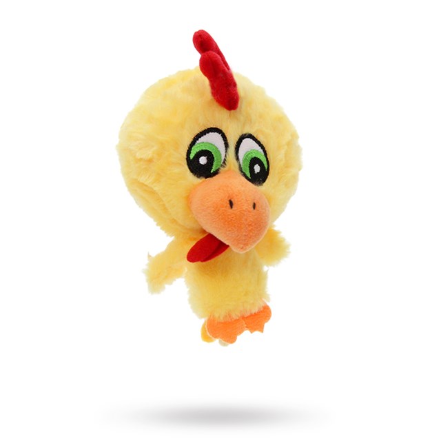 Atomic Chicken Plush & Squeaky Hundeleke
