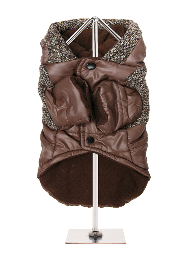 Delemere Tweed Trimmed Parka - Brown / Tan