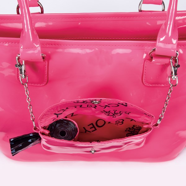 Zoey Patent Dog Carrier Pink