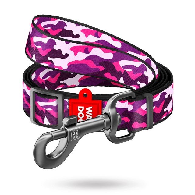 WAUDOG Pink Camo - Justerbart Hundekobbel