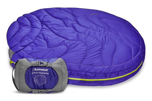 Highlands Dog Sleeping Bag Huckleberry Blue Sovepose