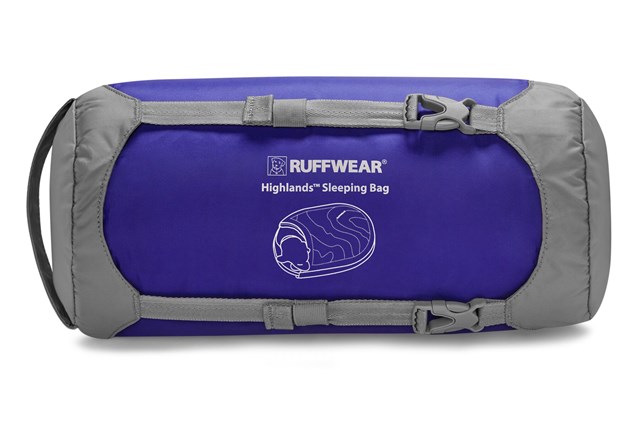 Highlands Dog Sleeping Bag Huckleberry Blue Sovepose