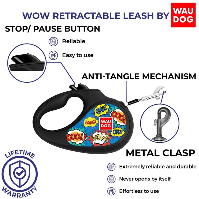 WAUDOG Rullekobbel - Wow Svart