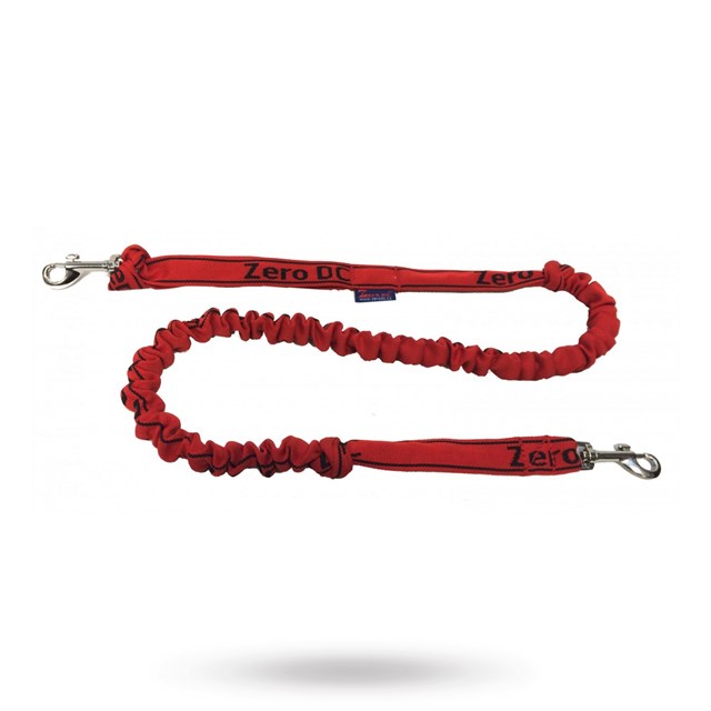 Zero DC Elastisk Kjørestrikk RØD - Opp til 10 kg - 2.7 m