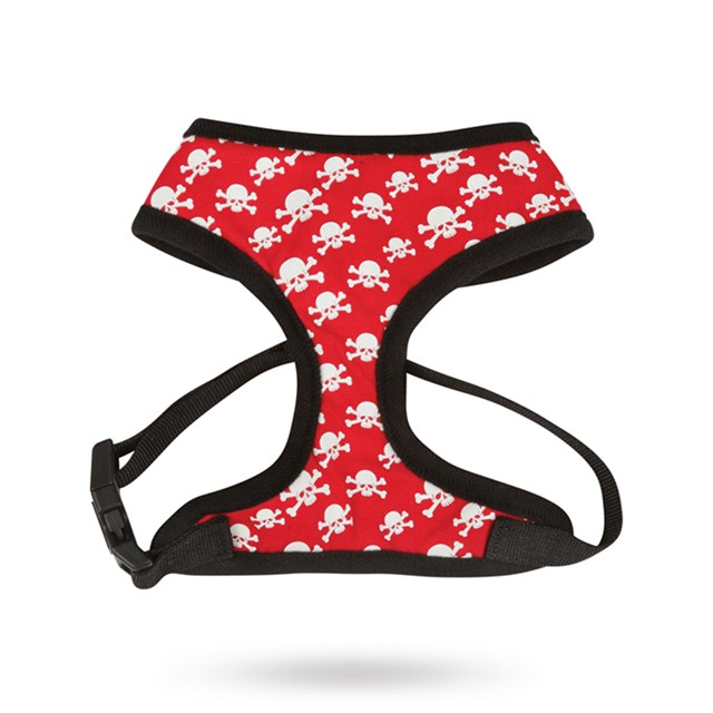 Crossbone - Rød Selvlysende Sele